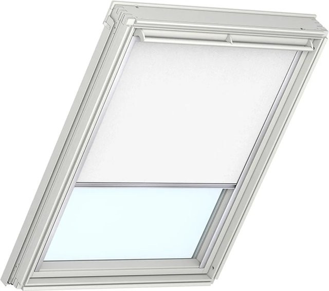 Velux Verdunkelungsrollo DKU 608 1025 Weiß, Polyester, B: 71,0 cm, H: 119,0 cm - Bild 1