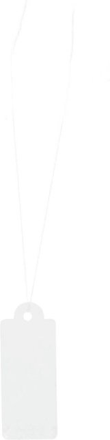 Rico Design Paper Poetry Geschenkanhänger weiß B: 14 mm, H: 34 mm - Bild 1