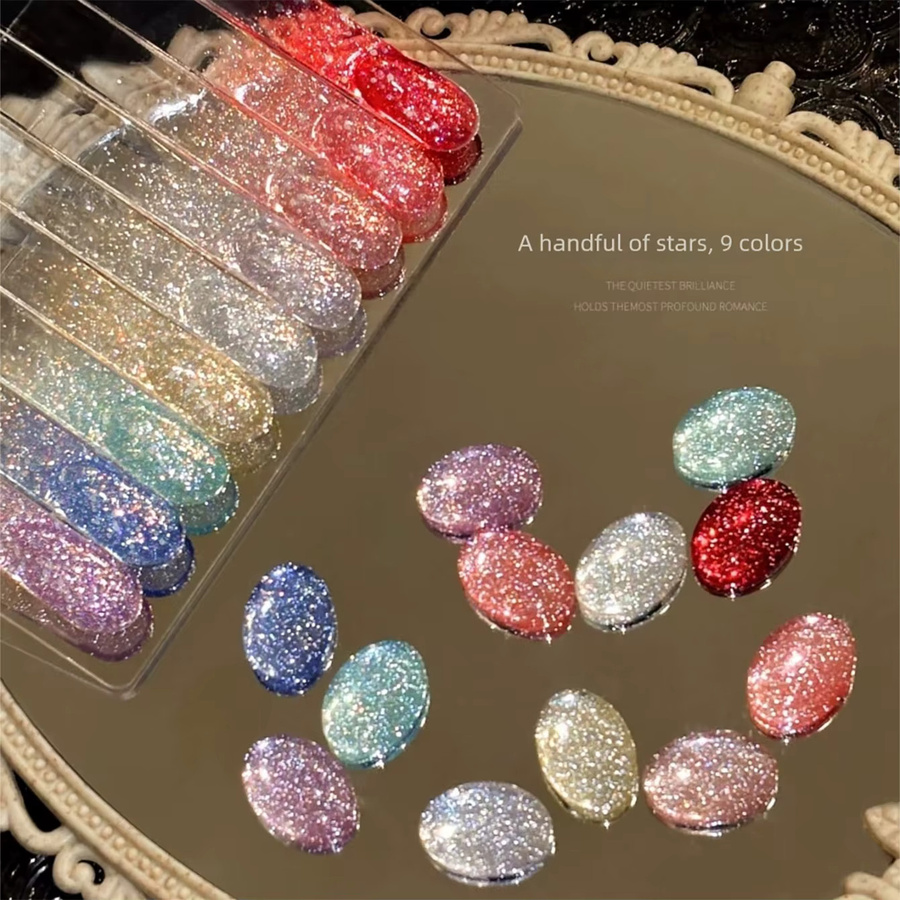 MIANEL Ice Clear Diamond Gel Nagellack, schimmernd - Bild 3