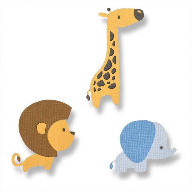 Sizzix Thinlits Die Set Baby Jungle Animals von Jordan Caderao - Bild 1
