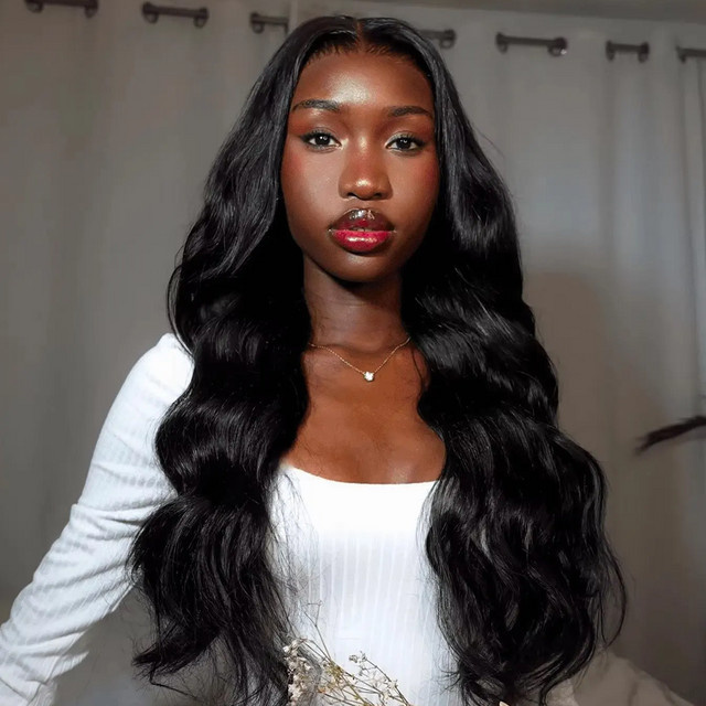 Sooolavely Body Wave HD Lace Front Perücke, Echthaarperücke, Damen - Bild 1