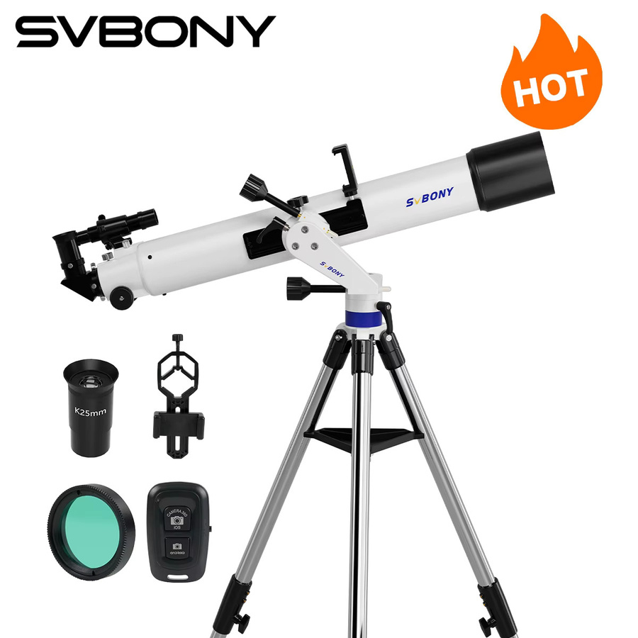 Svbony SV520 Refraktor-Astronomie-Teleskop-Set in Weiß für professionelle Mondbeobachtung und Fotografie - Bild 6
