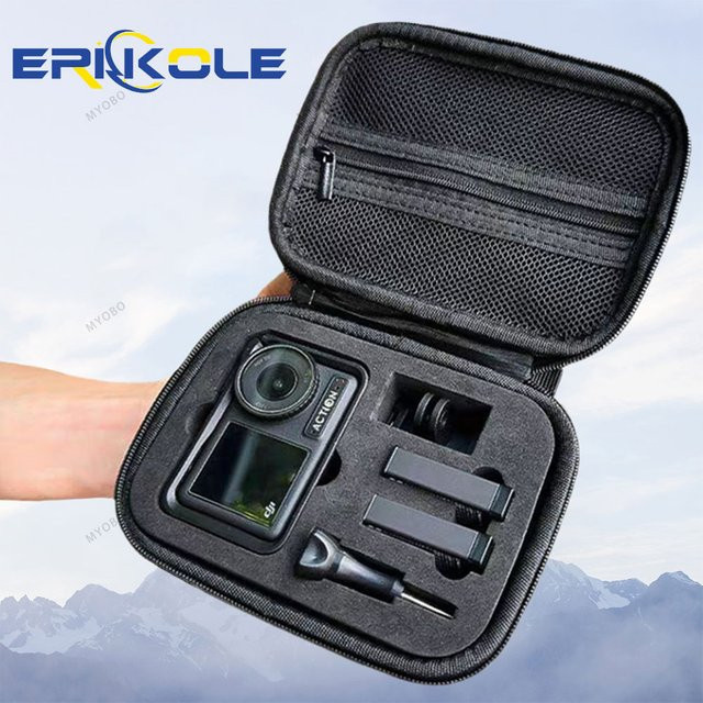 DJI Tragetasche für Action 5 Pro, Osmo Action 4 und 3, kompakte Schutzbox und Aufbewahrungskoffer für Kamerazubehör, Schwarz - Bild 1
