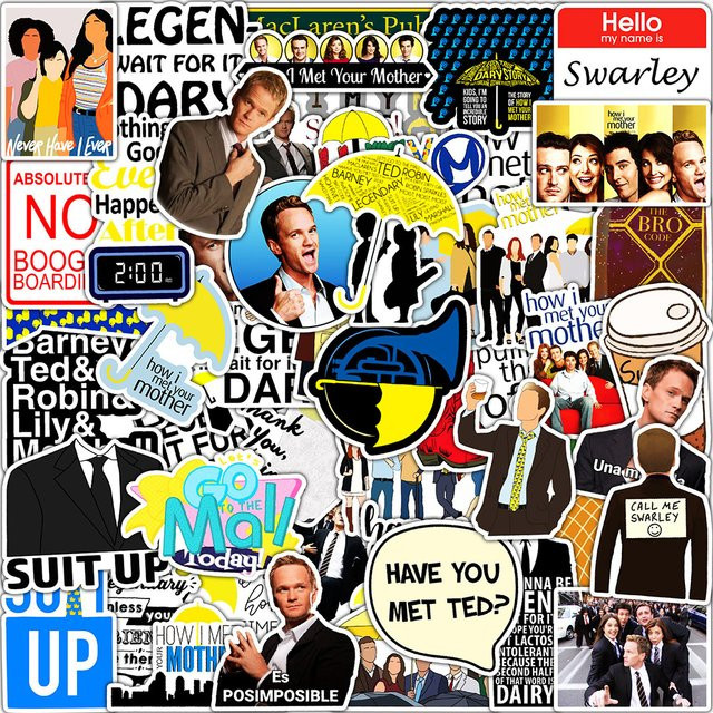 Rspctou How I Met Your Mother Aufkleber, Bunt / Mehrfarbig, Set / Bundle - Bild 1