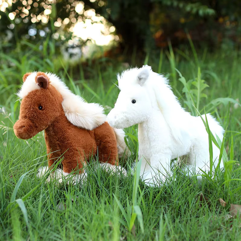 GFNANHAI Kawaii Pferd Plüschtier, Pony Puppe, Weiß - Bild 3