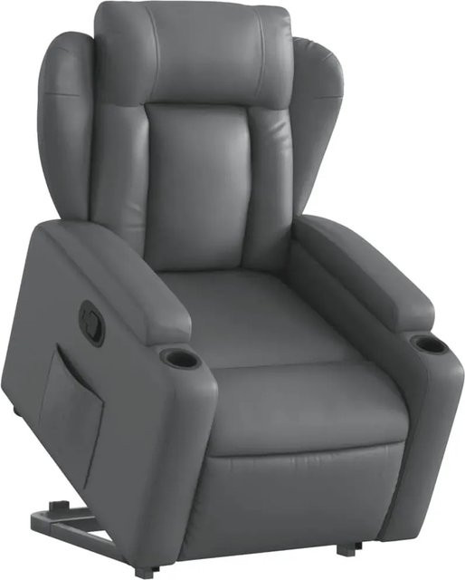 vidaXL Relaxsessel mit Aufstehhilfe Modell 10 in Grau aus Kunstleder - Bild 1