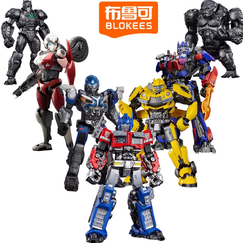 Blokees Transformers Actionfiguren zum Zusammenbau mit Optimus Prime, Megatron, Bumblebee und weiteren Charakteren in Multicolour - Bild 1