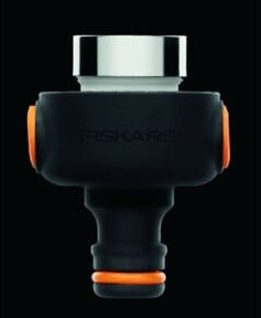 Fiskars Hahnverbinder für Innenräume aus Metall in Schwarz M22x1/M24x1 - Bild 2
