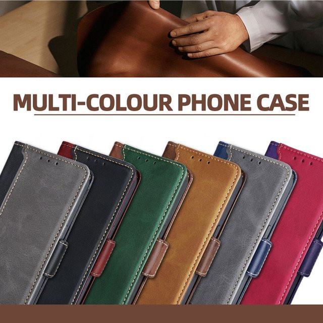 Business Leder Flip Case für Xiaomi POCO X7 Pro in Blau mit Kartenfächern und Magnetverschluss - Bild 1