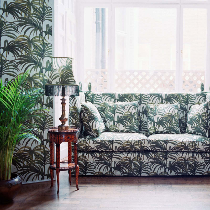 House of Hackney Tapete Palmeral in Off-White und Green, Breite: 300 cm, Höhe: 45 cm - Bild 3