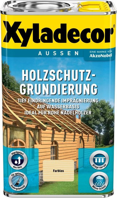 Xyladecor Holzschutz-Grundierung Transparent Wasserbasiert 2,5 l - Bild 1