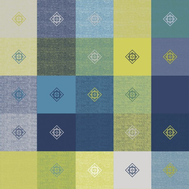 d-c-fix Tischdecke Victor Blau eckig B: 110 cm, T: 140 cm - Bild 1