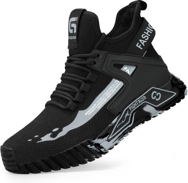 Sicherheitsschuhe für Herren mit Stahlkappe und Zealous Sole in Schwarz, Größe 36 - Bild 1