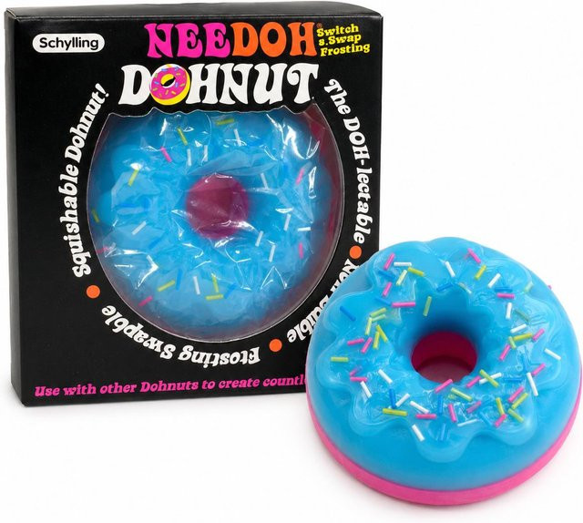NeeDoh Soft Donut Knetspielzeug, blau - Bild 1