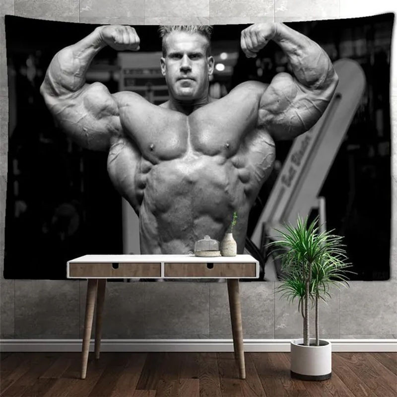 Super Six Wandbehang Bohemian Stil mit Porträt von Menschen in Schwarz und Weiß, Breite: 150 cm, Höhe: 100 cm - Bild 1
