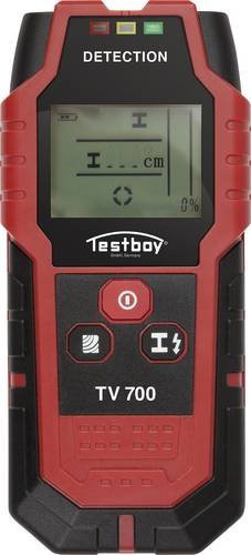 Testboy Ortungsgerät TV 700 in Rot mit einer maximalen Ortungstiefe von 80 mm für Holz, spannungsführende Leitungen und eisenhaltiges Metall - Bild 1