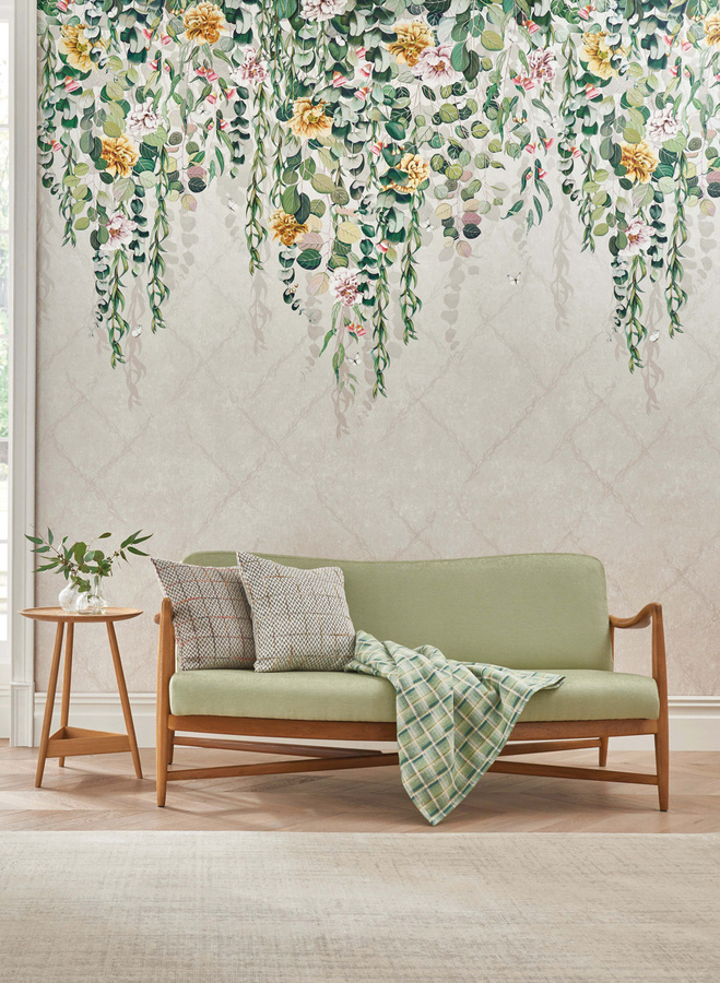 Osborne & Little Wandbild Eucalyptus in Spring Green mit floralem Design in Grün, Weiß und Gelb - Bild 1