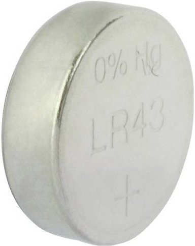 GP Knopfzelle LR43 1.5V Alkali-Mangan GP186ASTD974C1 in Silber - Bild 1
