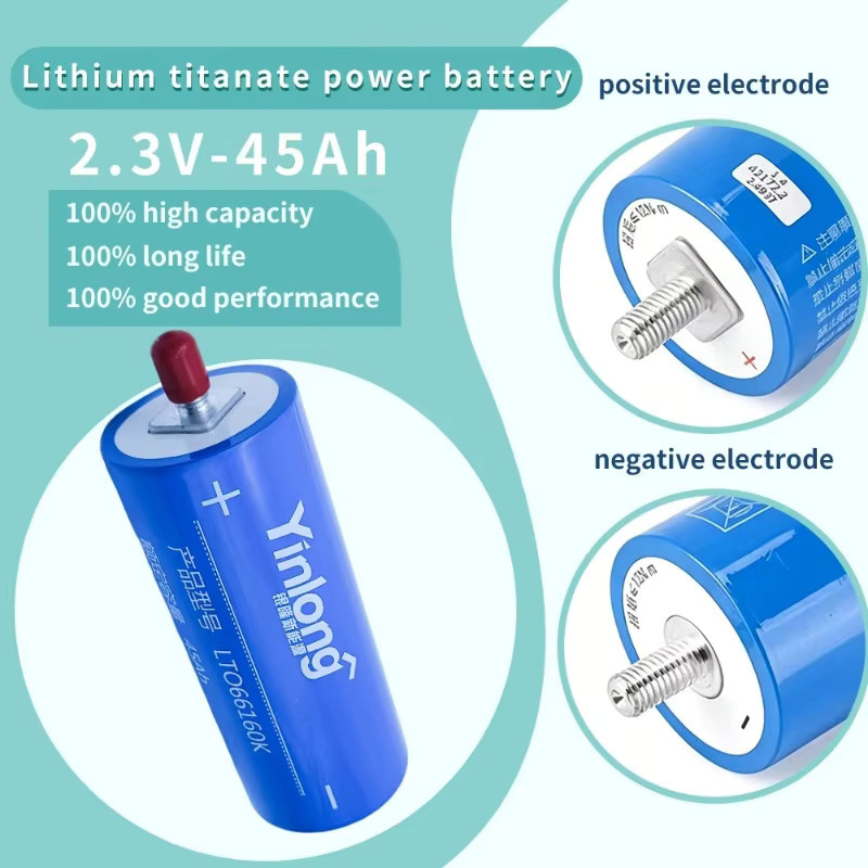 Yinlong LTO-Batterie 2.3V 45Ah 66160 Lithium-Titanat-Akkuzelle in Blau für Solarenergiespeicherung und DIY-Systeme - Bild 6