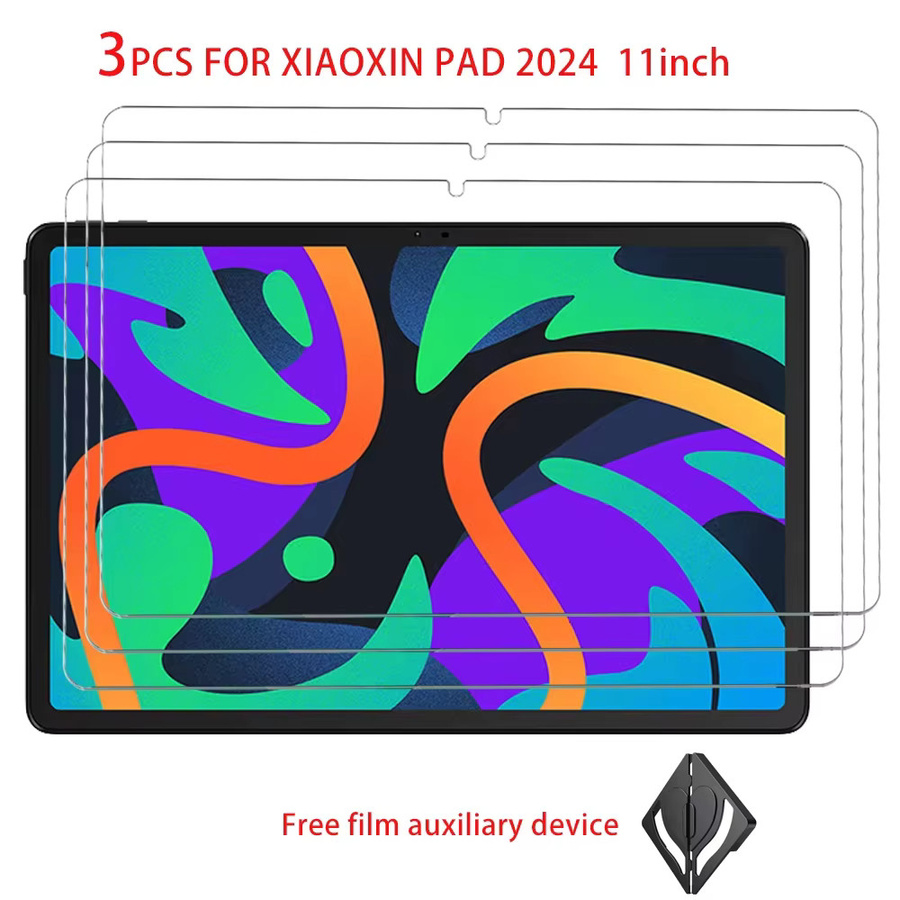 3er-Set gehärtetes Glas Displayfolie für Lenovo Xiaoxin Pad Pro 12,7 (2023/2024/2025) und Xiaoxin Pad 2024 11 Zoll, transparent - Bild 3