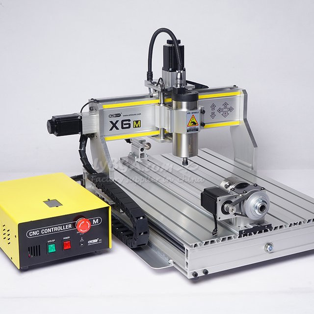 YOOCNC Router X6M Gravur Bohren Fräsmaschine mit 3 oder 4 Achsen und USB-Anschluss sowie optionaler 1,5 kW Luft- oder Wasserkühlung - Bild 1