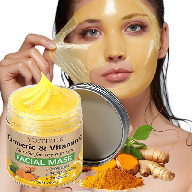 YUITIKUE Gesichtsmaske mit Kurkuma & Vitamin C, Unisex - Bild 1