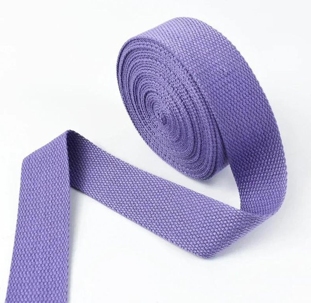 Meetee Gurtband aus Polyester und Baumwolle in Violett für Rucksäcke und Sicherheitsgurte, Breite: 50 mm, Länge: 4 m - Bild 1