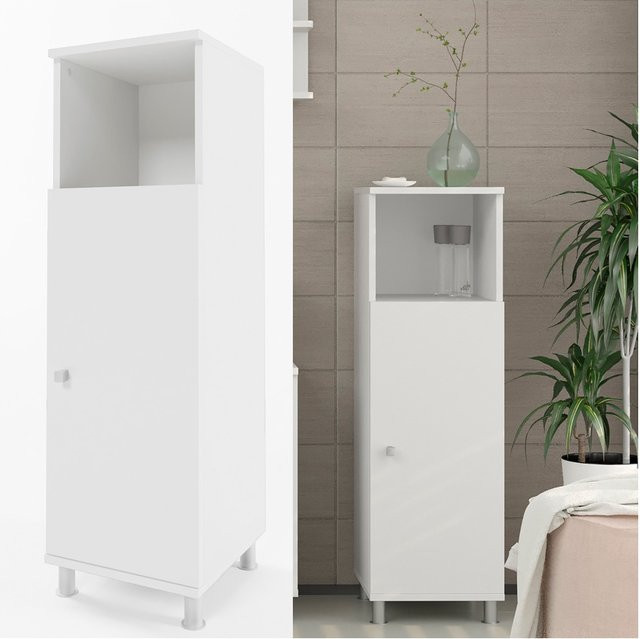 Vicco Midischrank Fynn Badschrank Weiß B: 30 cm, H: 95 cm - Bild 2
