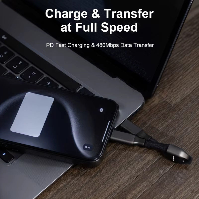 MeeGoo USB C auf USB Typ C Kabel 60 W Schwarz für MacBook Pro, Samsung und Xiaomi mit Quick Charge 3.1 PD Schnellladefunktion - Bild 2