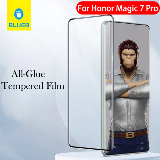 BLUEO Displayschutzfolie aus gehärtetem Glas für Honor Magic 7 Pro, transparent - Bild 1