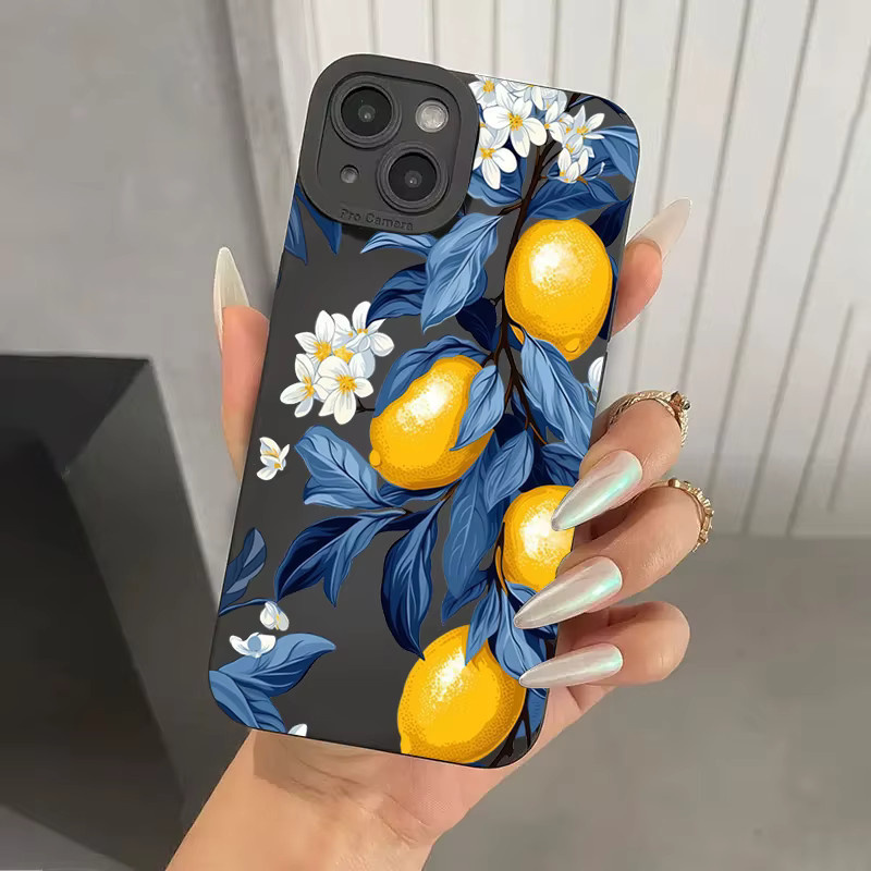 NE Soft Cover Handyhülle mit Sommer Obst Zitrone Blume Design für Xiaomi Poco F6 F5 X5 M6 X7 Pro Mi 15 14T 13T 12T Pro 14 13 11 Lite 5G in Multicolour - Bild 2