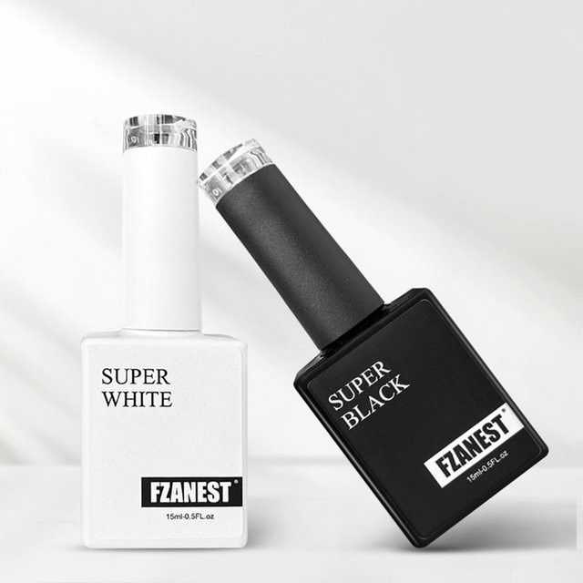 FZANEST Gel-Nagellack, Super White, 15 ml, Glänzend - Bild 1