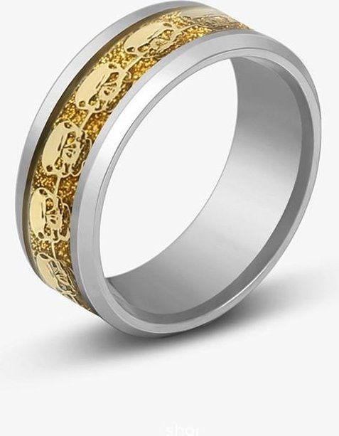 Lucky Star Jewelry Keltischer Drachenring Edelstahl, Zirkonia, Herren - Bild 1