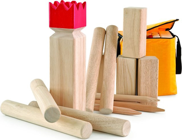 Carromco Wikinger Schach Classic Geschicklichkeits-Wurfspiel Gummibaumholz - Bild 1