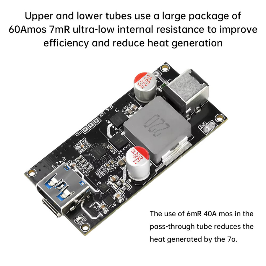Gaqqee Multiprotokoll-Desktop-Schnelllademodul 140W in Schwarz mit USB-C und USB-A, unterstützt QC5.0 QC4.0+ PD FCP SCP - Bild 2