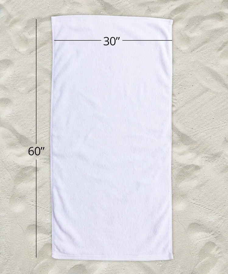 Shark Bite Übergroßes Strandtuch mit Haifisch-Design von Ka Chen Muda, Breite: 40 cm, Höhe: 60 cm - Bild 1
