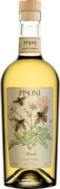 Pisoni Likör Liquore al Miele, Italien, 21% Vol., 0,7 l - Bild 1