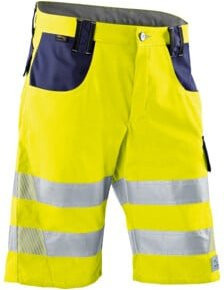Kübler Shorts REFLECTIQ PSA 2 in Warngelb/Dunkelblau mit Cordura und EN ISO 20471, Größe 44 - Bild 1