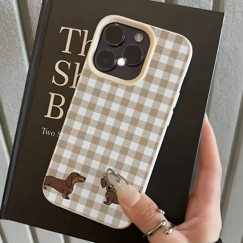 Schwarze TPU-Handyhülle mit Polka-Dot-Dackel-Muster für Apple iPhone 11 12 13 14 15 16 17 Pro Max XS X XR 16E 16 Plus 17 Air - Bild 3
