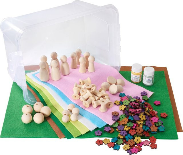 VBS Hobby-Box Feenwald für Tabletop aus Filz und Holz - Bild 1