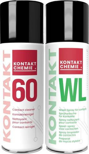 Kontakt Chemie KONTAKT 60 und KONTAKT WL Kontaktreiniger Set mit 2 x 200 ml Aerosol - Bild 1