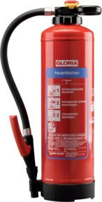 Gloria Wasser-Feuerlöscher WH6PRO, aufladbar, 6 kg, inklusive Wandhalterung - Bild 1