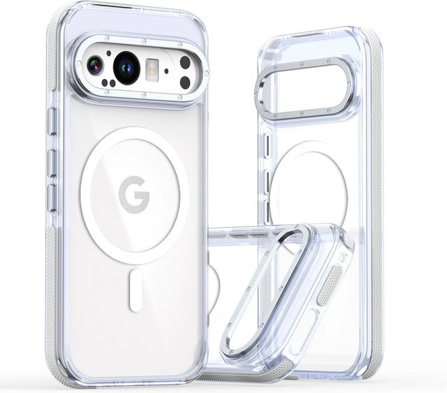 Hochtransparente magnetische Handyhülle für Google Pixel 10, 10 Pro, 9, 9 Pro und 9 Pro XL 5G, stoßfeste Schutzhülle in Transparent - Bild 1