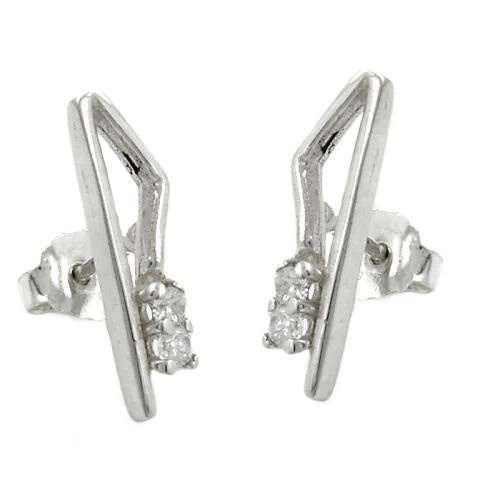 Colfem Ohrstecker 925 Silber, Zirkonia, Unisex - Bild 1
