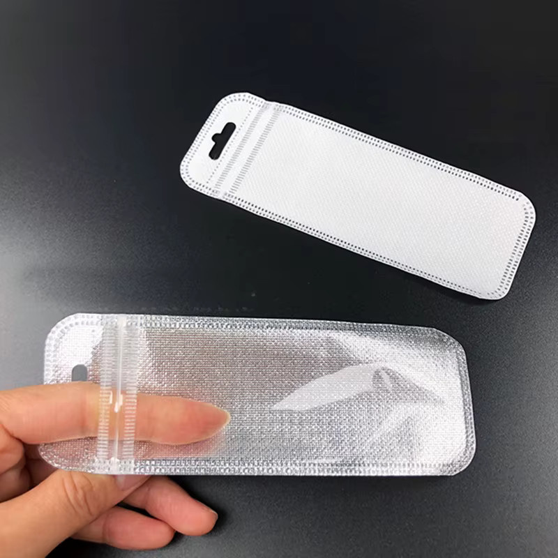 Aclovex 30 Stück transparente Druckverschlussbeutel aus Kunststoff mit Loch für Schmuckverpackung und Display - Bild 2