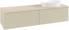 V&B Waschtischunterschrank Antao mit Frontstruktur in Grau/Beige, B/T: 160 x 50 cm - Bild 1