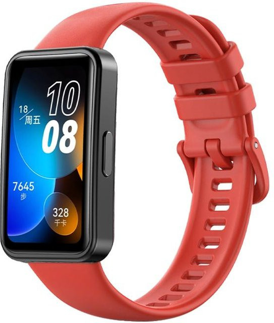 MY-CASE Uhrenarmband Silikon, rot, Huawei Band 8, Unisex - Bild 1