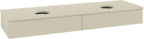 V&B Waschtischunterschrank Antao ohne Frontstruktur in Grau Lacquer, B/T: 160 x 50 cm - Bild 1