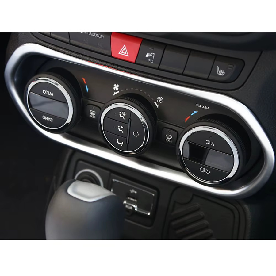 Xodouhi Klimaanlage Schalterblende für Jeep Renegade ab 2016 in Silber - Bild 3