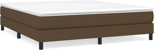 vidaXL Boxspringbett aus Stoff in Braun, B/T/H: 180 x 200 x 25 cm - Bild 1